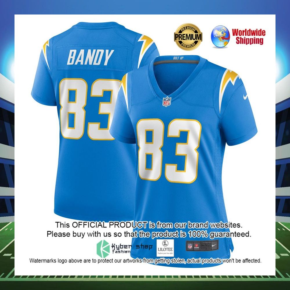 michael bandy los angeles chargers nike womens player game powder blue football jersey 1 856