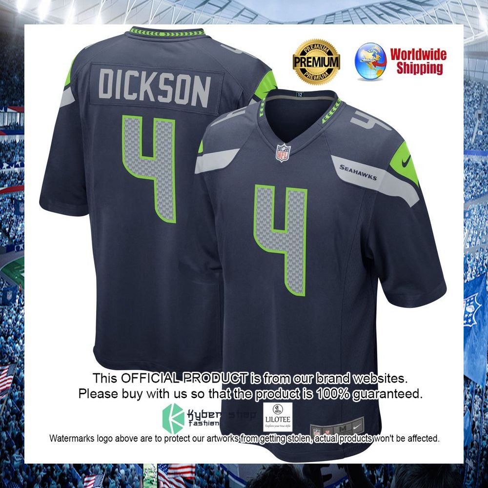 michael dickson seattle seahawks nike college navy football jersey 1 424
