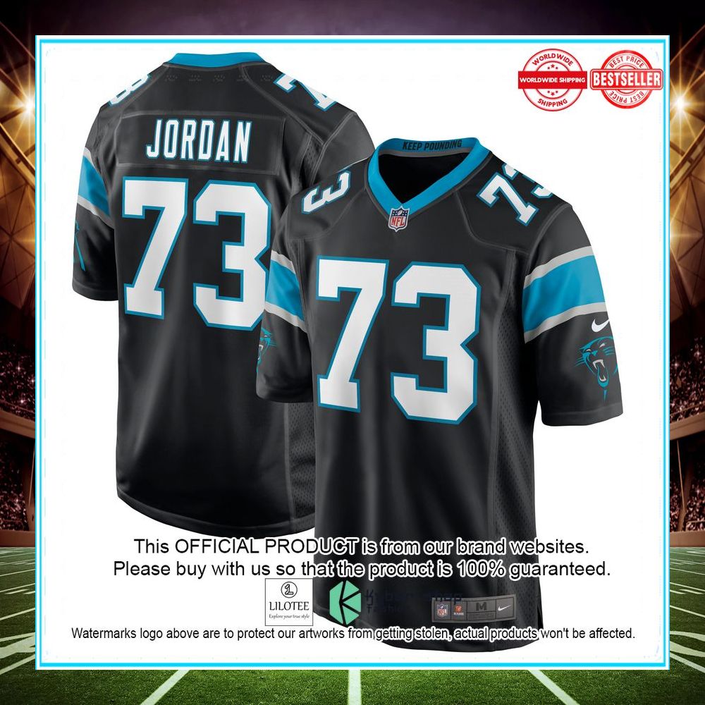 michael jordan carolina panthers nike black football jersey 1 808