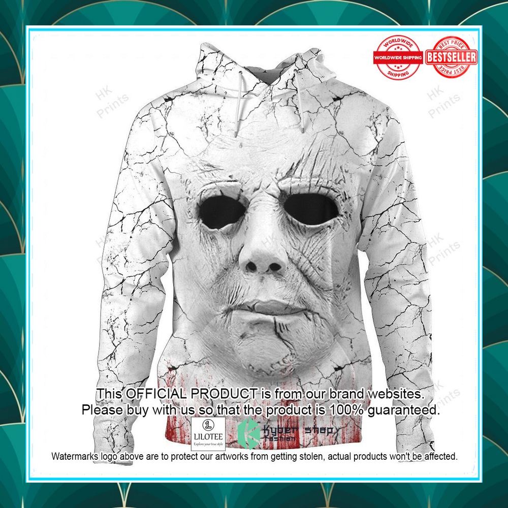 michael myers 3d face just the tip i promise christmas hoodie pants 2 130