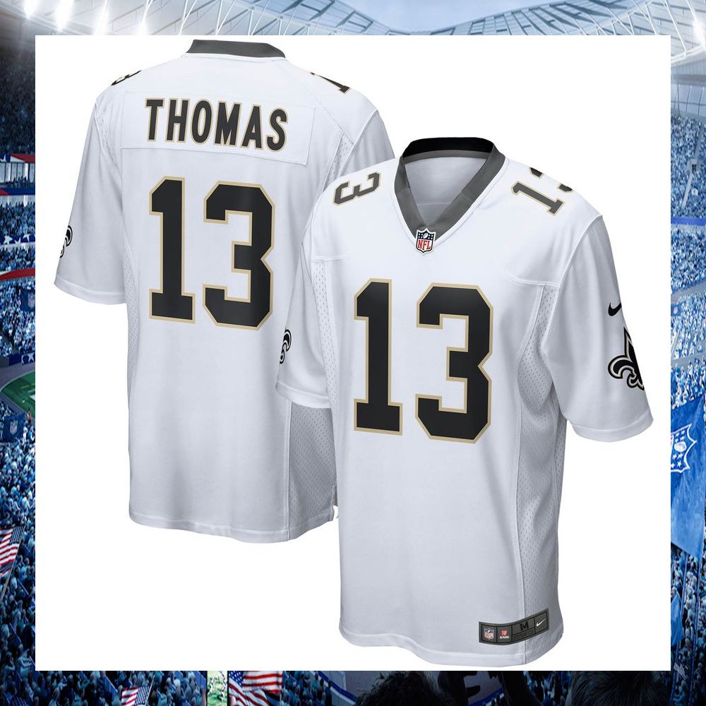 michael thomas new orleans saints nike white football jersey 1 379