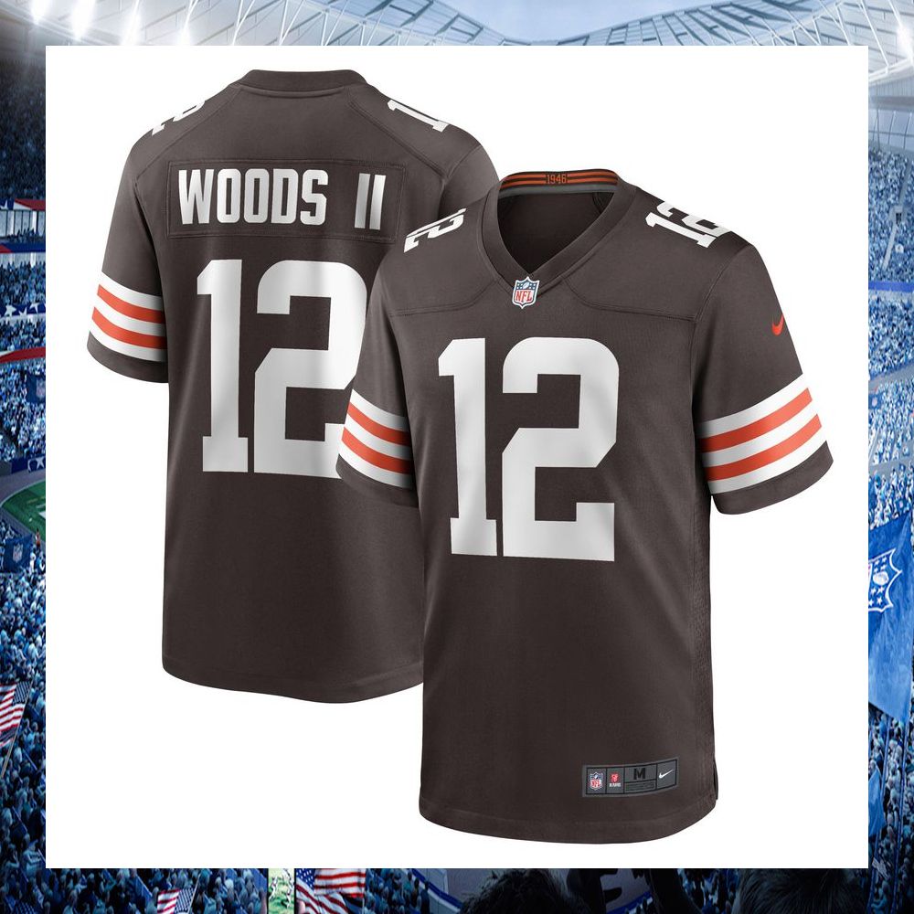 michael woods ii cleveland browns nike brown football jersey 1 885
