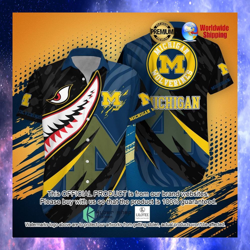 Michigan Wolverine Football NCAA Hawaiian Shirt, T-Shirt - LIMITED EDITION 3 michigan wolverine football ncaa hawaiian shirt t shirt 1 303