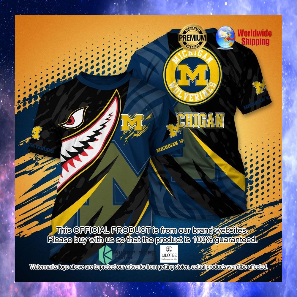 Michigan Wolverine Football NCAA Hawaiian Shirt, T-Shirt - LIMITED EDITION 4 michigan wolverine football ncaa hawaiian shirt t shirt 2 41