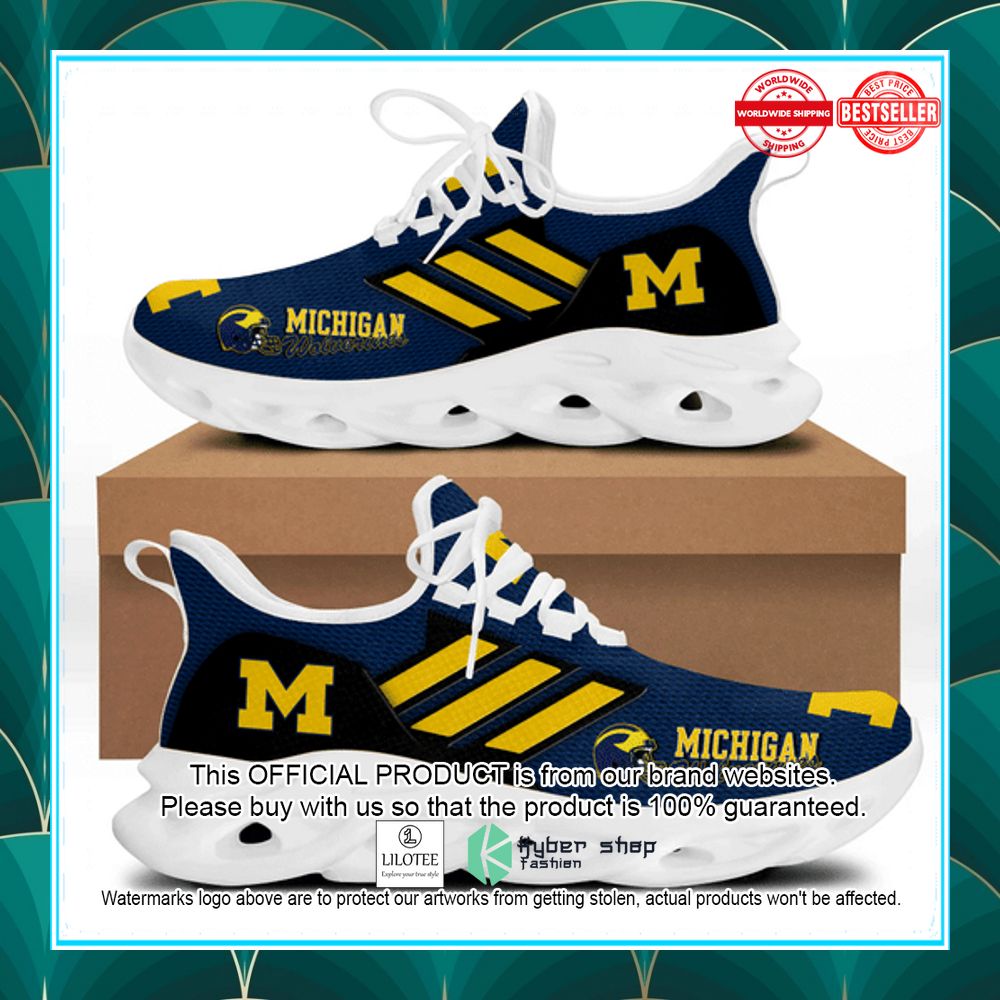 michigan wolverines blue max soul shoes 1 728