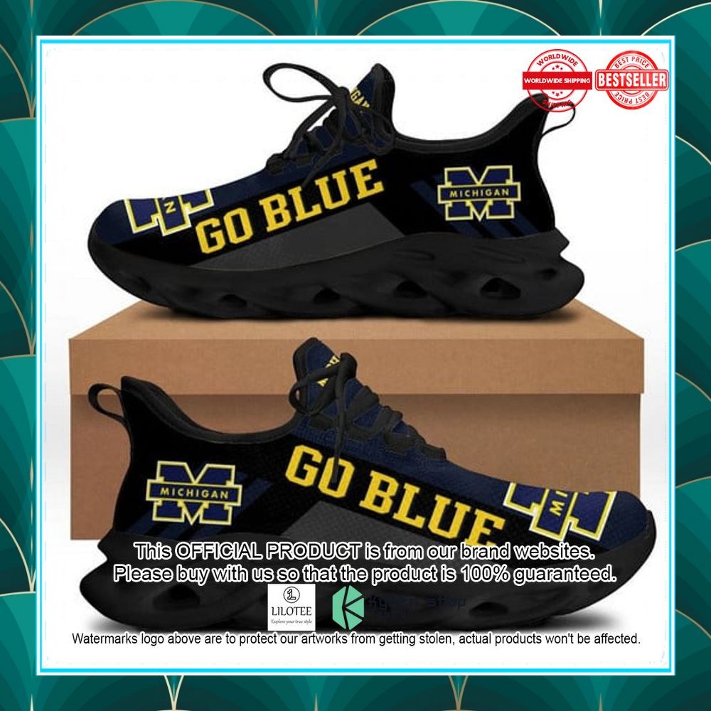 michigan wolverines ncaa go blue max soul shoes 2 169