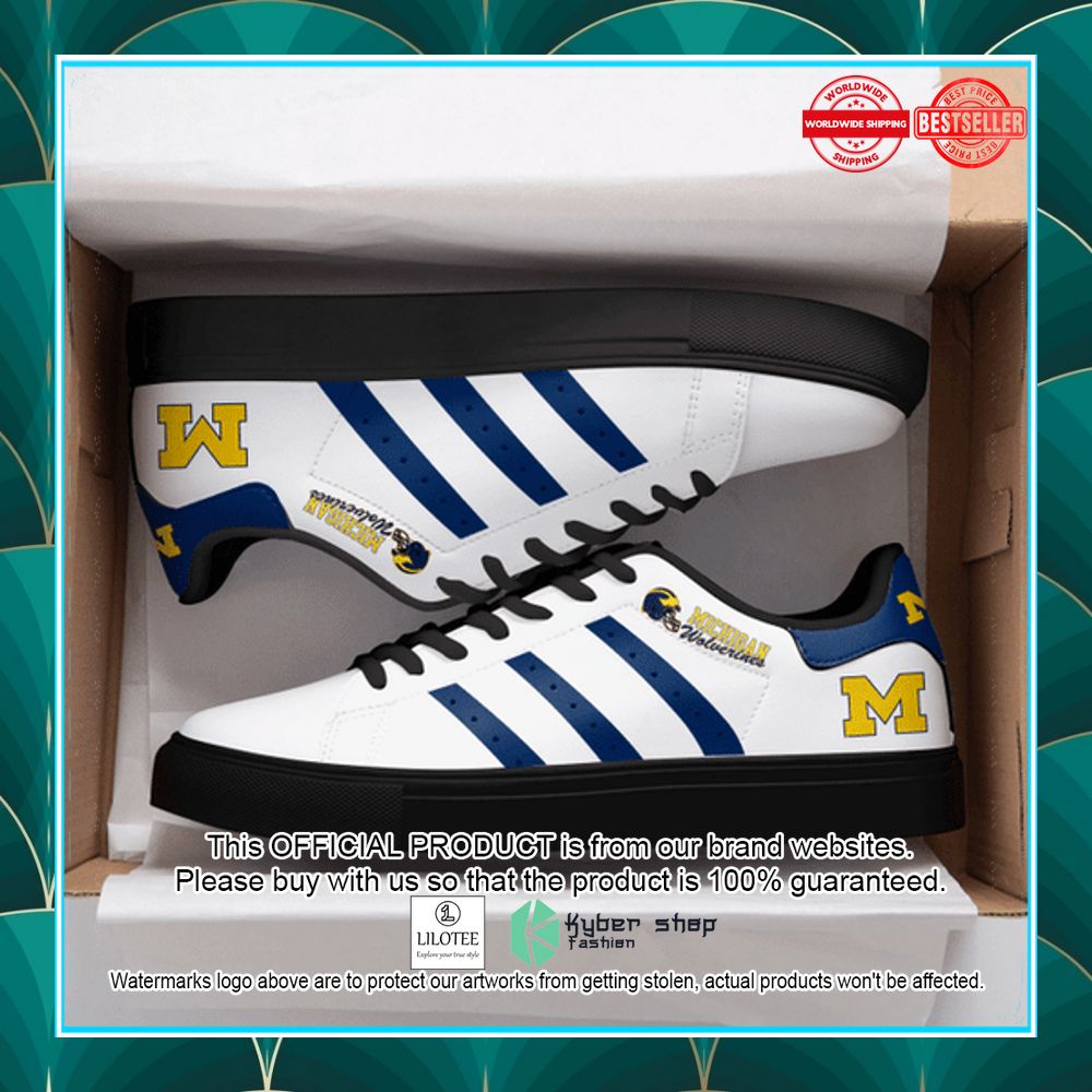 michigan wolverines white stan smith shoes 2 300
