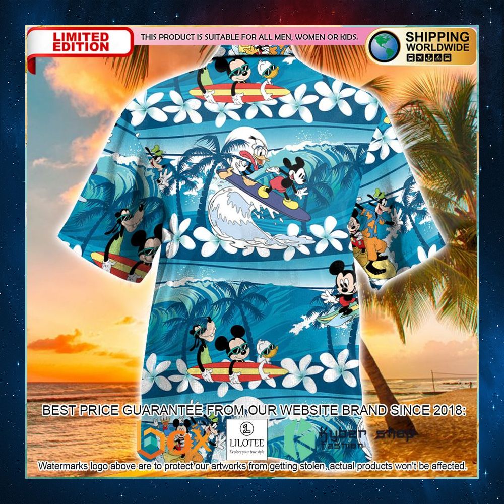 mickey mouse with friends beach day hawaiian shirt 2 38