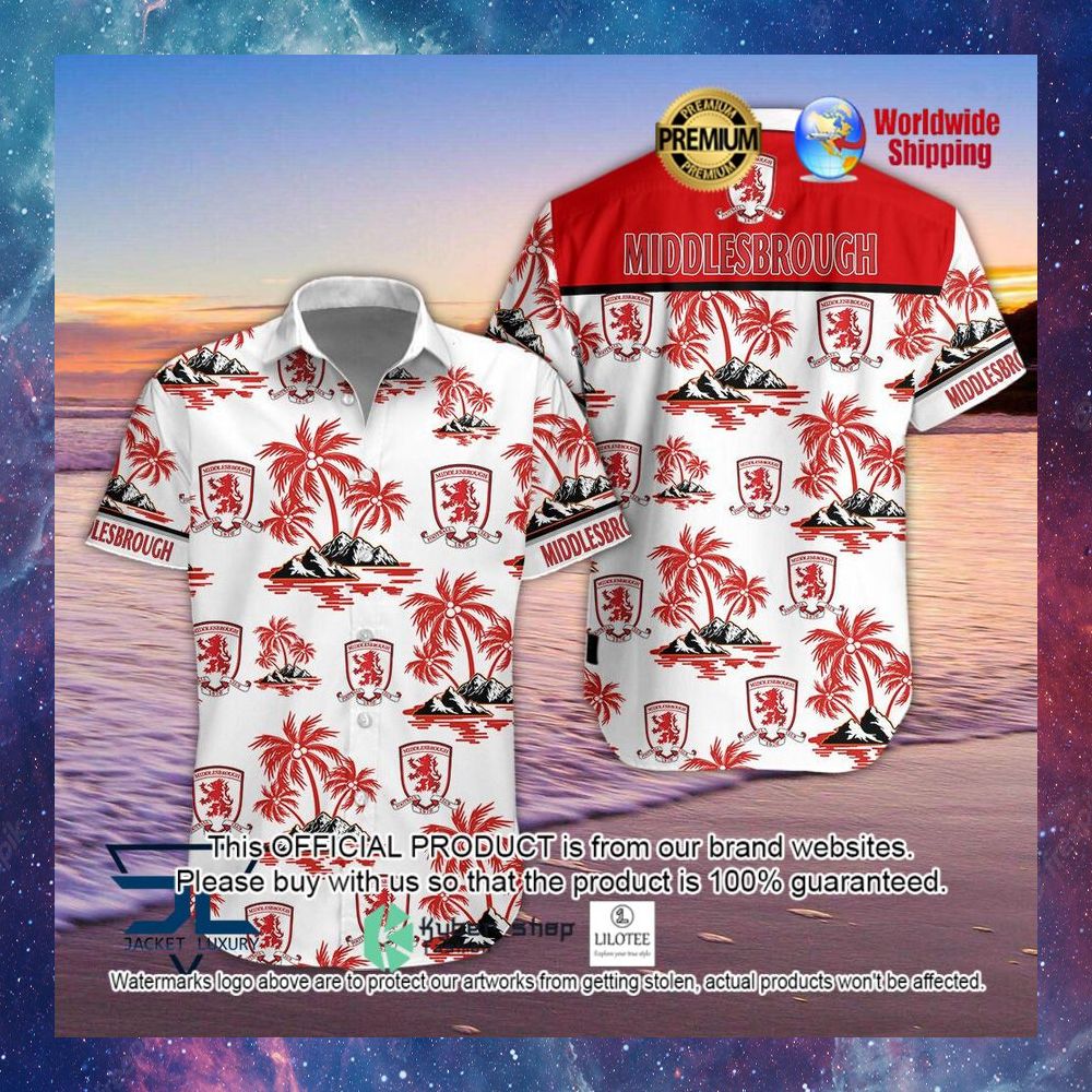 middlesbrough f c hawaiian shirt short 1 649