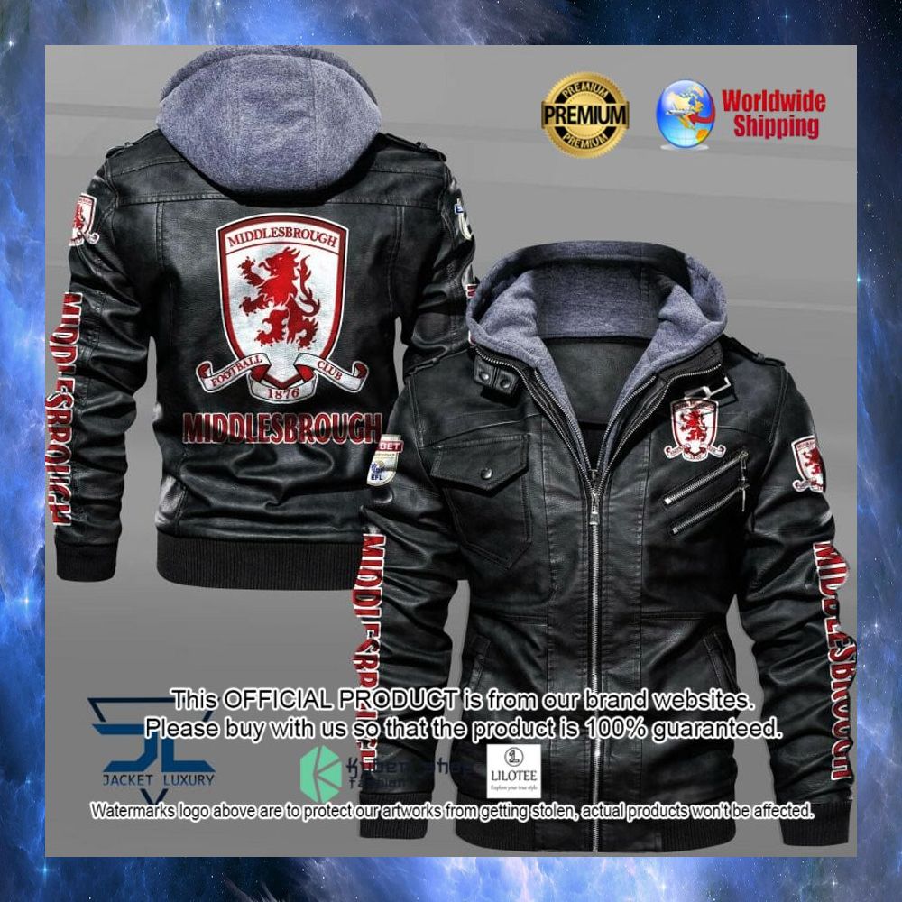 middlesbrough f c leather jacket 1 638