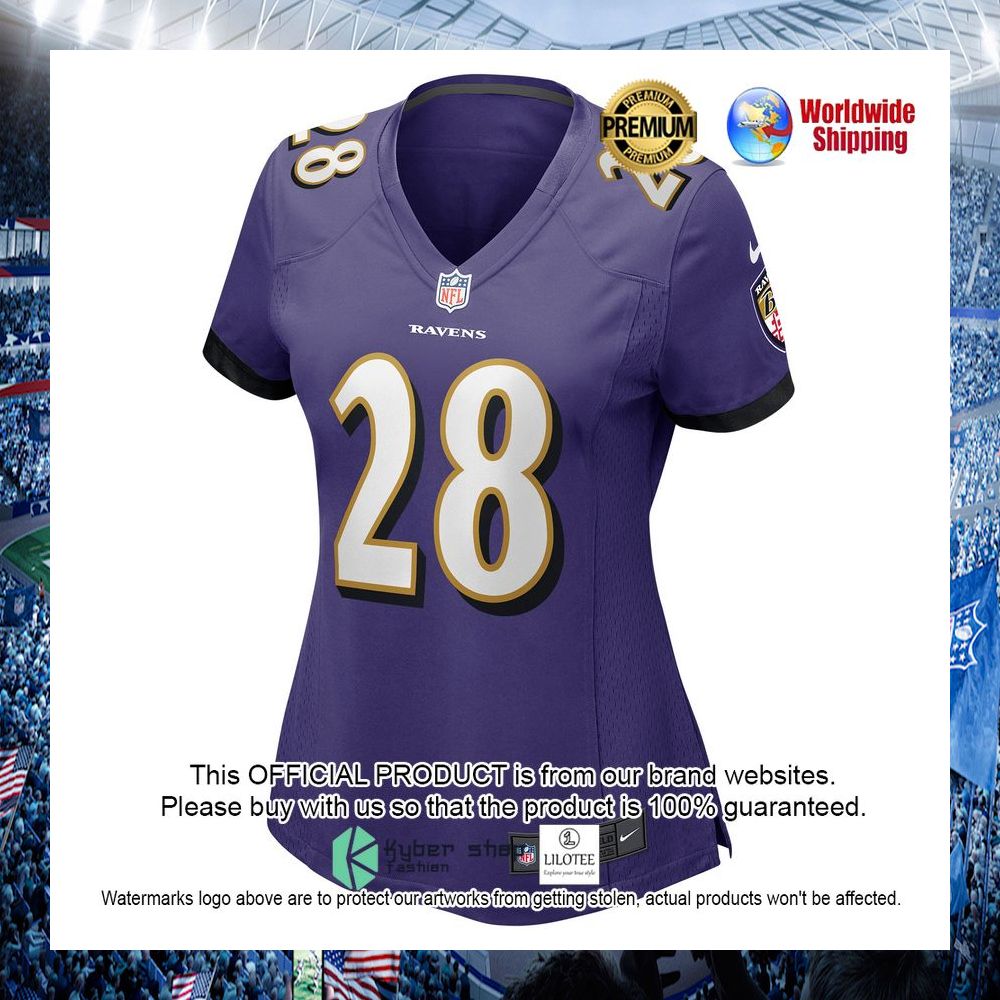 mike davis baltimore ravens nike womens purple football jersey 2 493