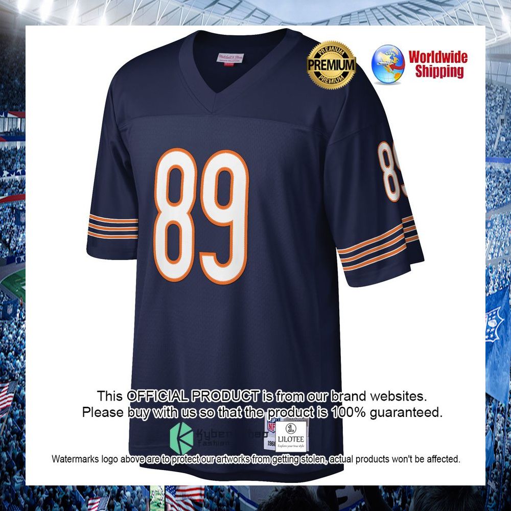 mike ditka chicago bears mitchell ness retired legacy replica navy football jersey 2 37