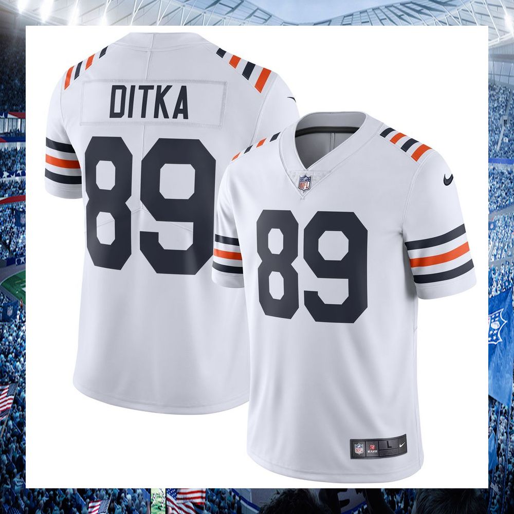 mike ditka chicago bears nike 2019 alternate classic retired limited white football jersey 1 197