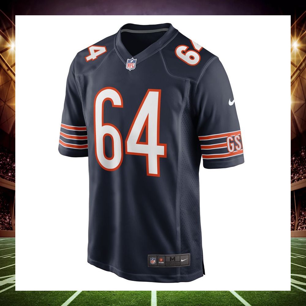 mike pennel jr chicago bears navy football jersey 2 649