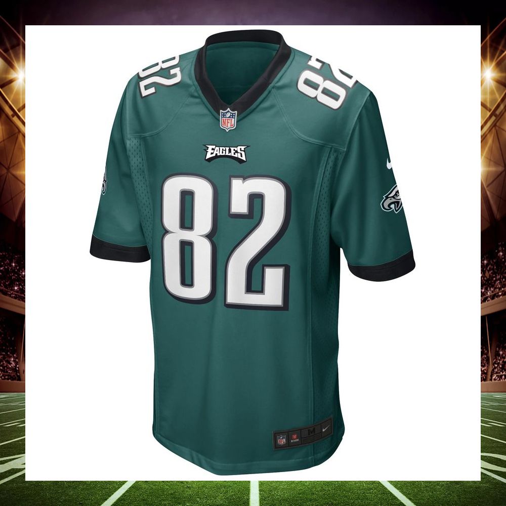 mike quick philadelphia eagles retired midnight green football jersey 2 247