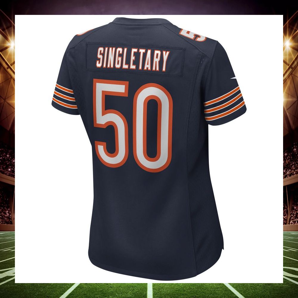 mike singletary chicago bears football retired navy football jersey 3 681