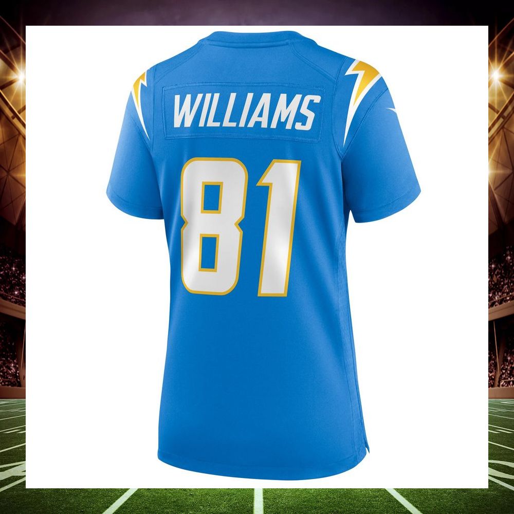 mike williams los angeles chargers powder blue football jersey 3 818
