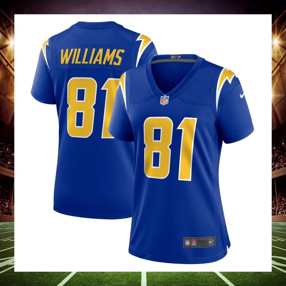mike williams los angeles chargers powder blue football jersey 6 706