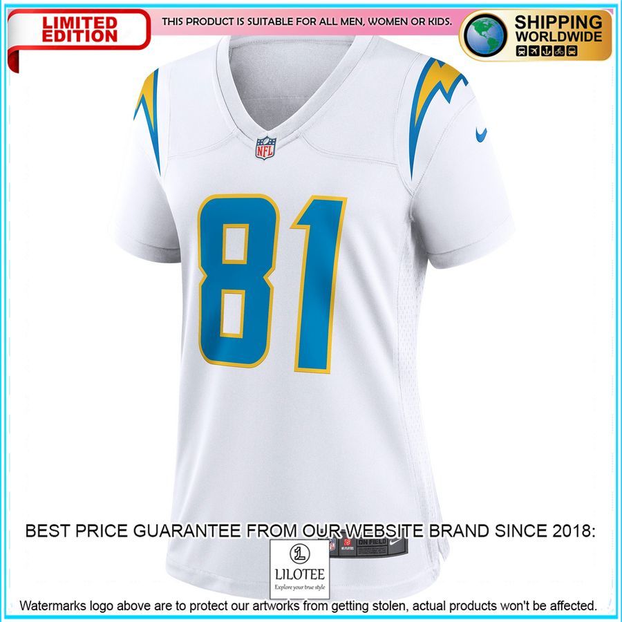 mike williams los angeles chargers womens white football jersey 2 362