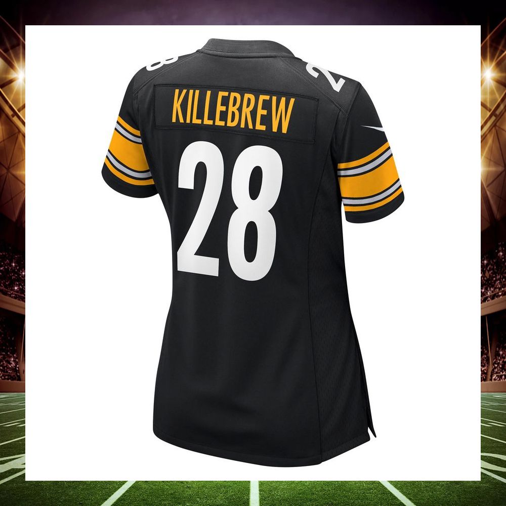 miles killebrew pittsburgh steelers black football jersey 3 179
