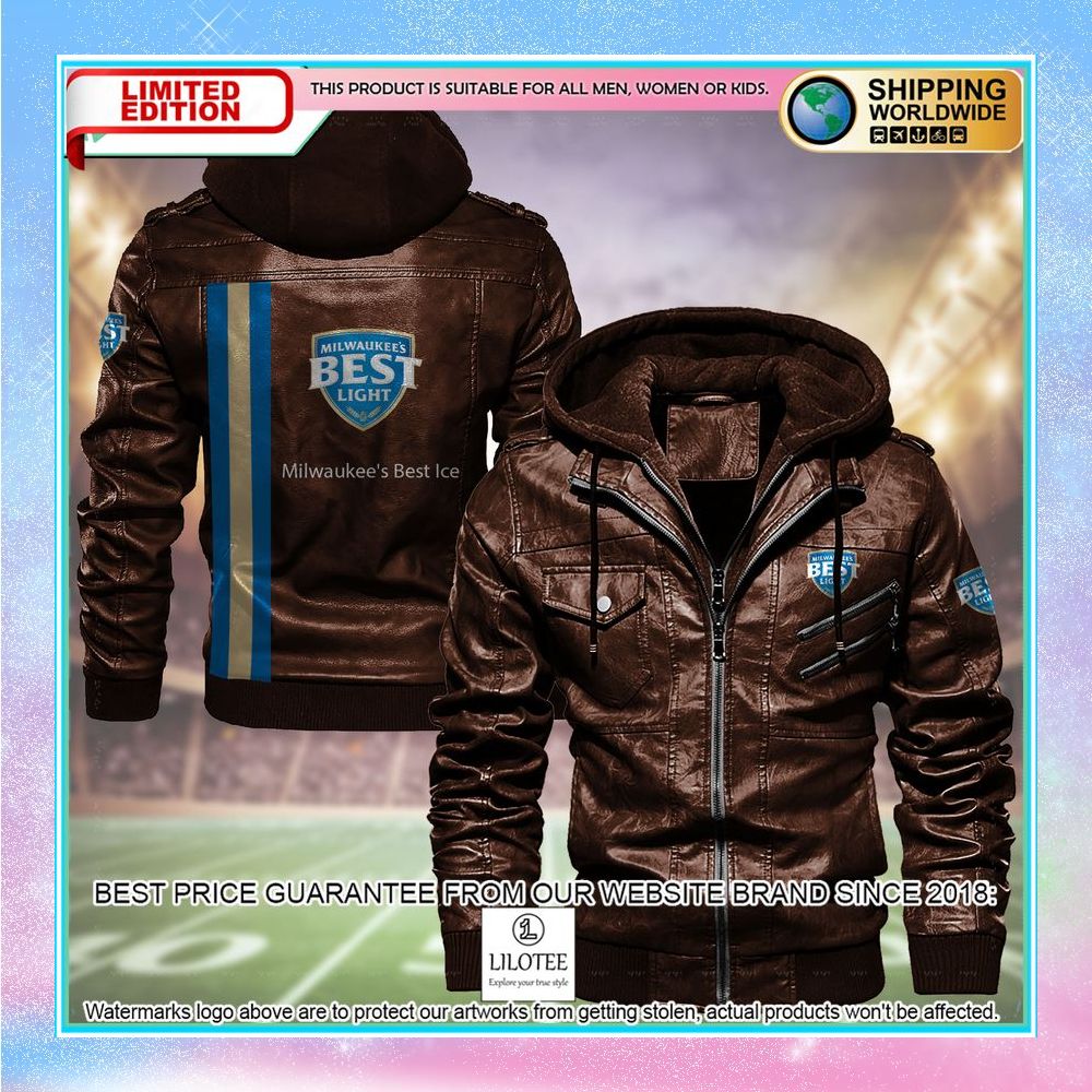 milwaukees best ice leather jacket fleece jacket 1 635