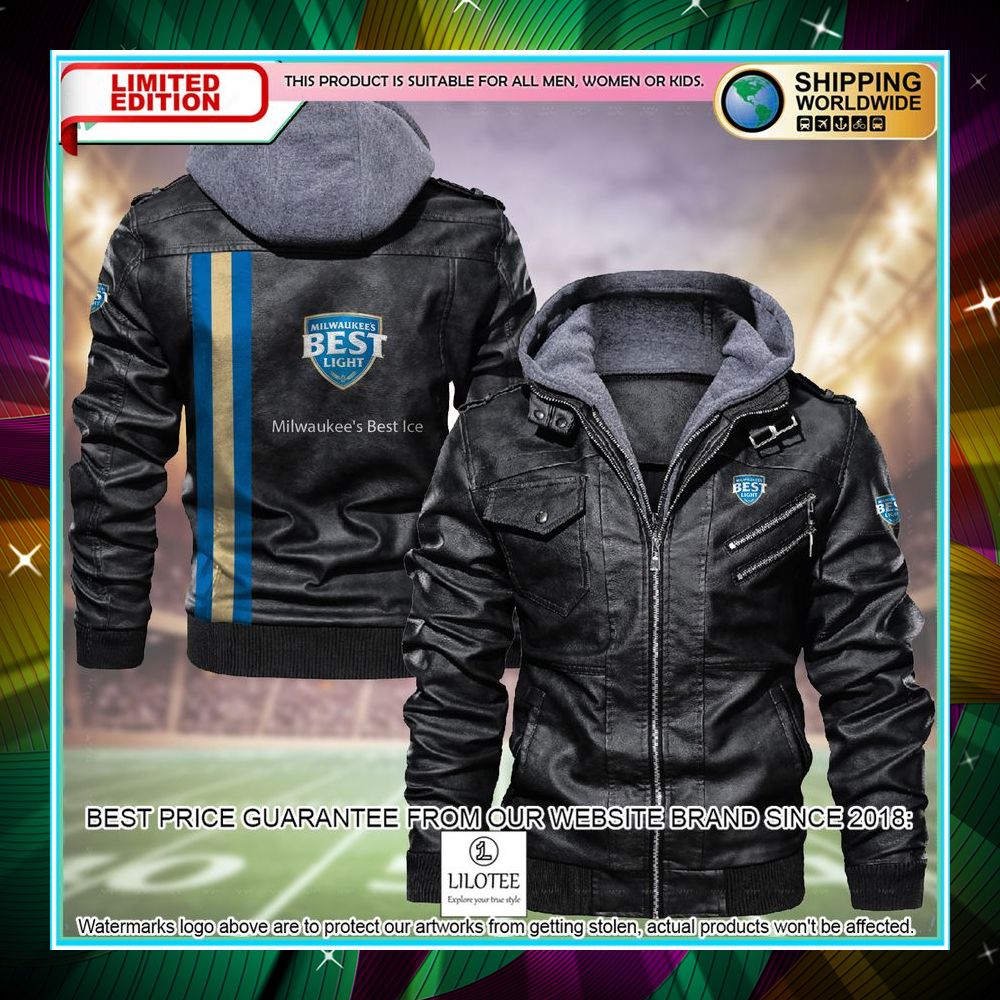 milwaukees best ice leather jacket fleece jacket 2 447