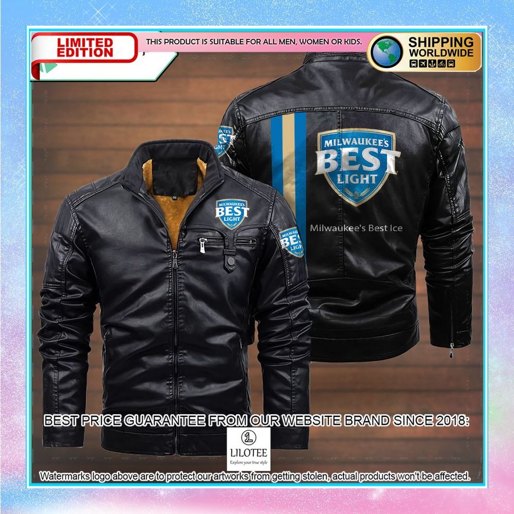 milwaukees best ice leather jacket fleece jacket 4 729