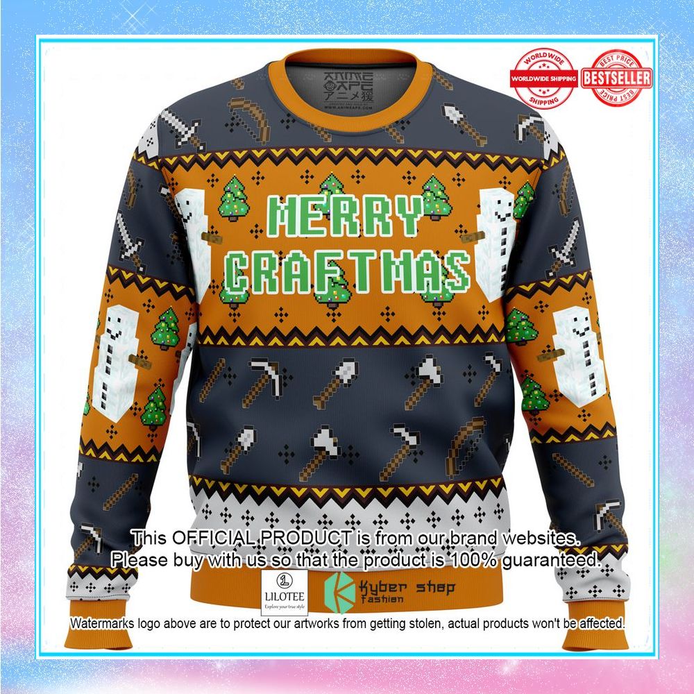 minecraft minecraftmas christmas sweater 1 379