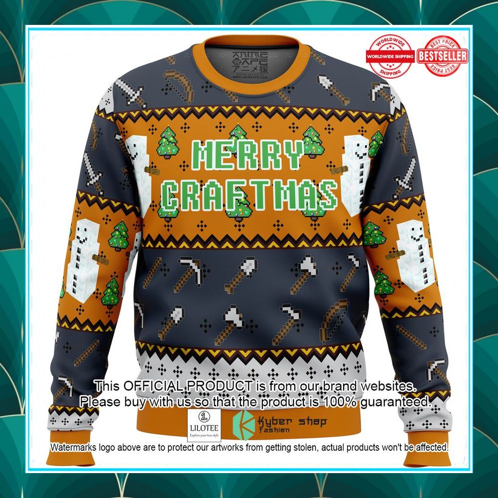 minecraft minecraftmas christmas sweater 1 430