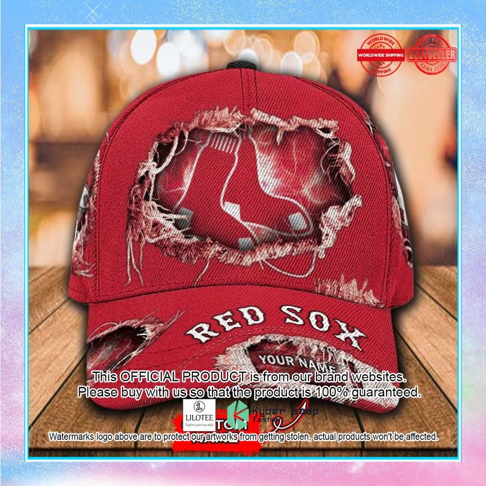 mlb boston red sox cap custom name cap 1 527