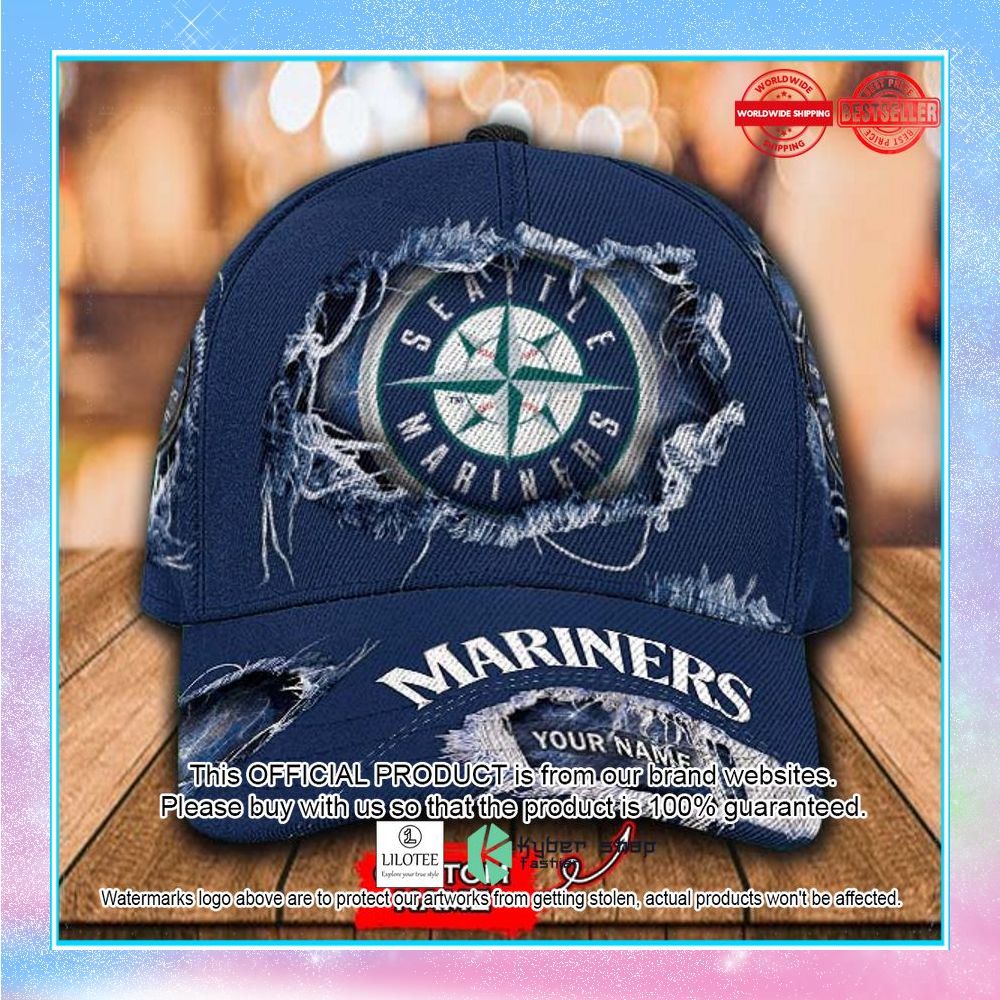 mlb seattle mariners cap custom name cap 1 107