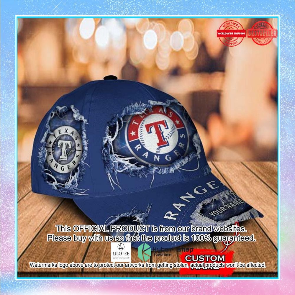mlb texas rangers cap custom name cap 2 726