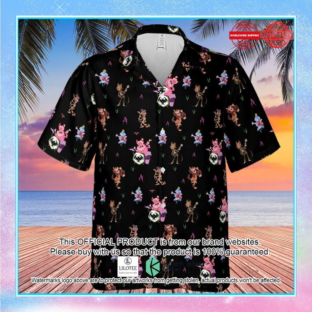 monsters cereal pattern hawaiian shirt 2 811