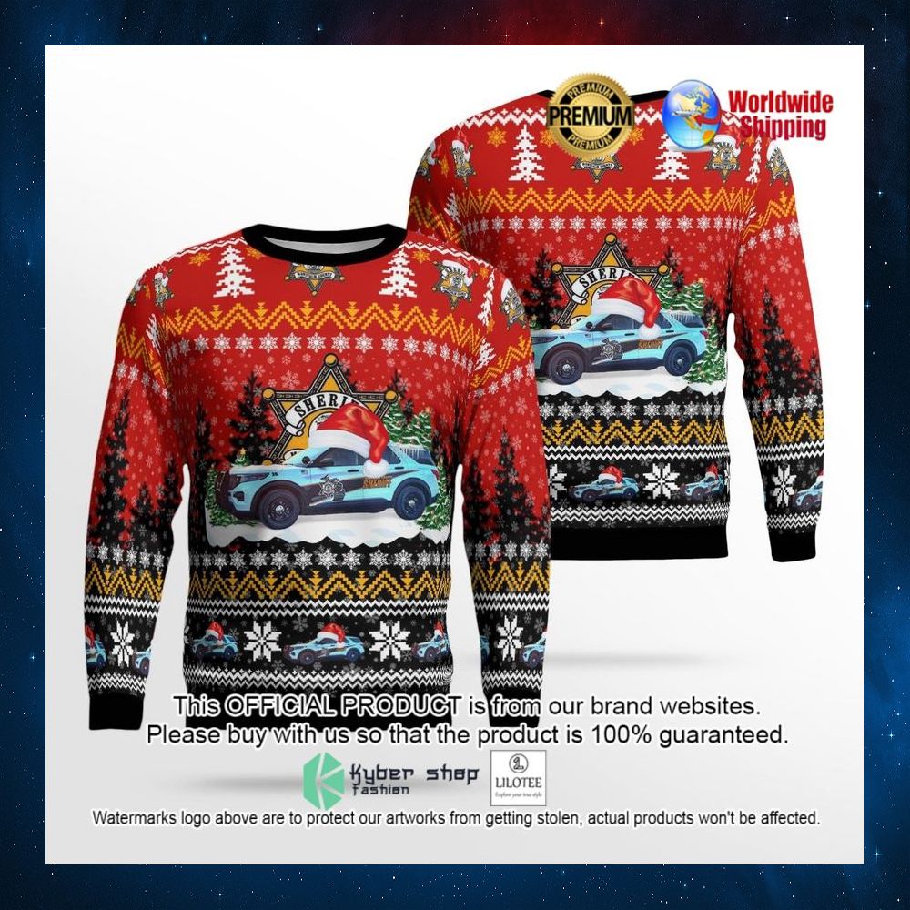 montcalm county sheriff stanton michigan santa hat sweater 1 325