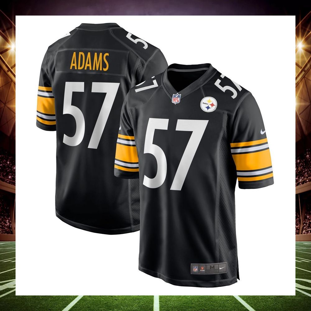 montravius adams pittsburgh steelers black football jersey 4 896