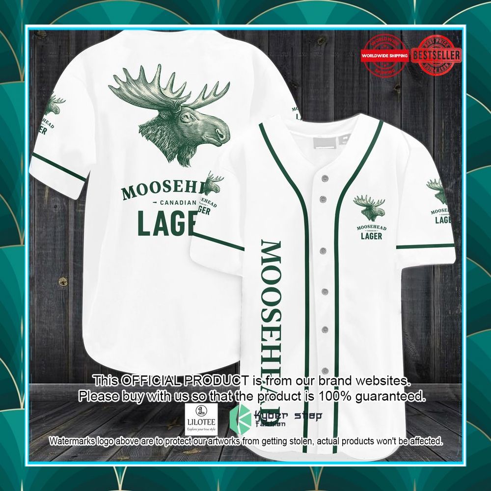 moosehead lager baseball jersey 1 44