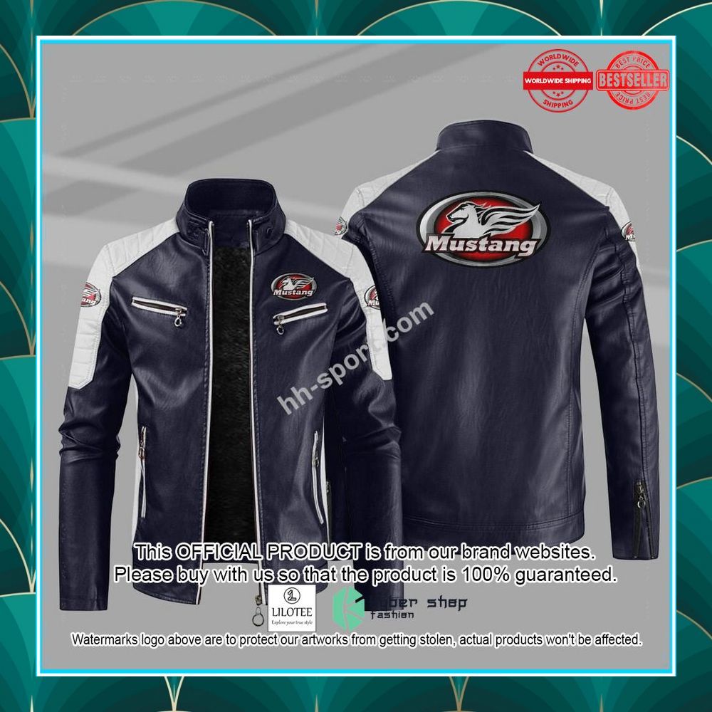mustang motorcycle seats motor leather jacket 5 882