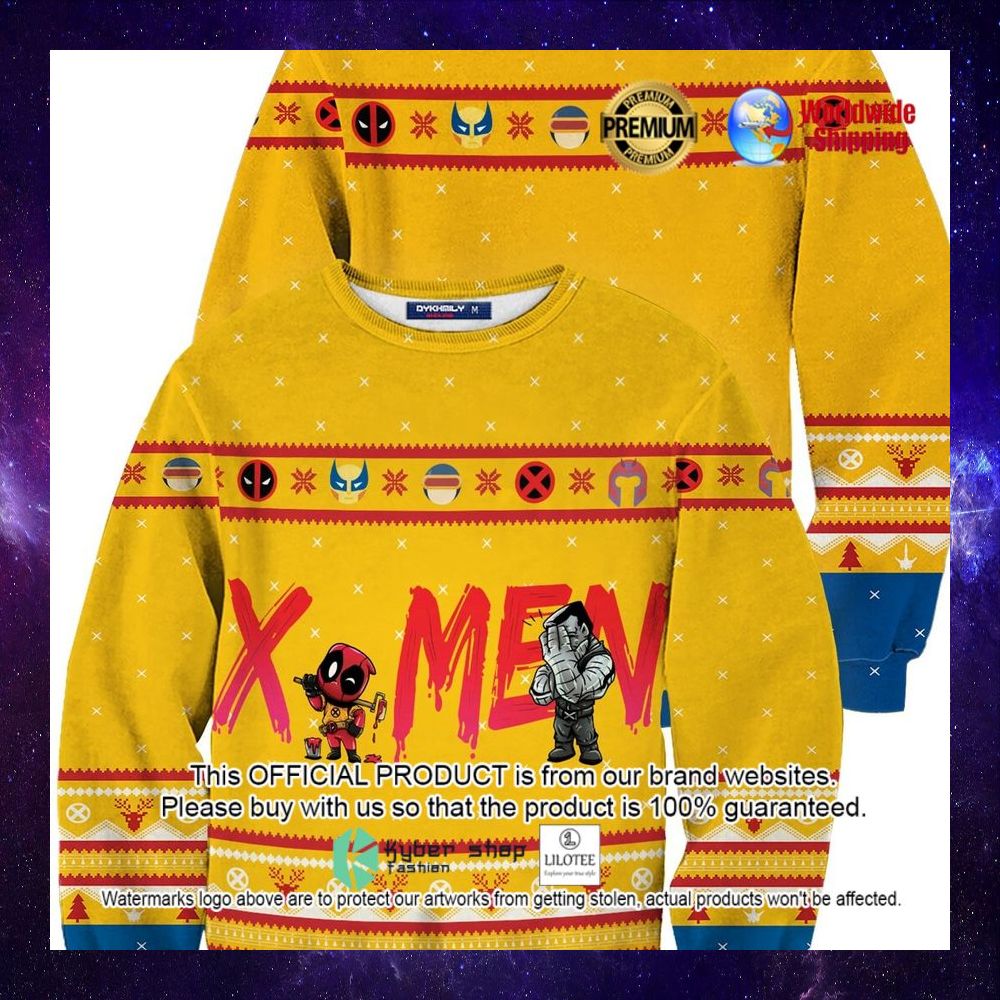 mutants x men deadpool and colossus christmas sweater 1 589