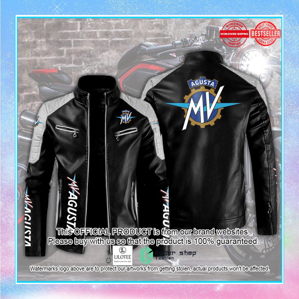 mv agusta motor block leather jacket 1 92