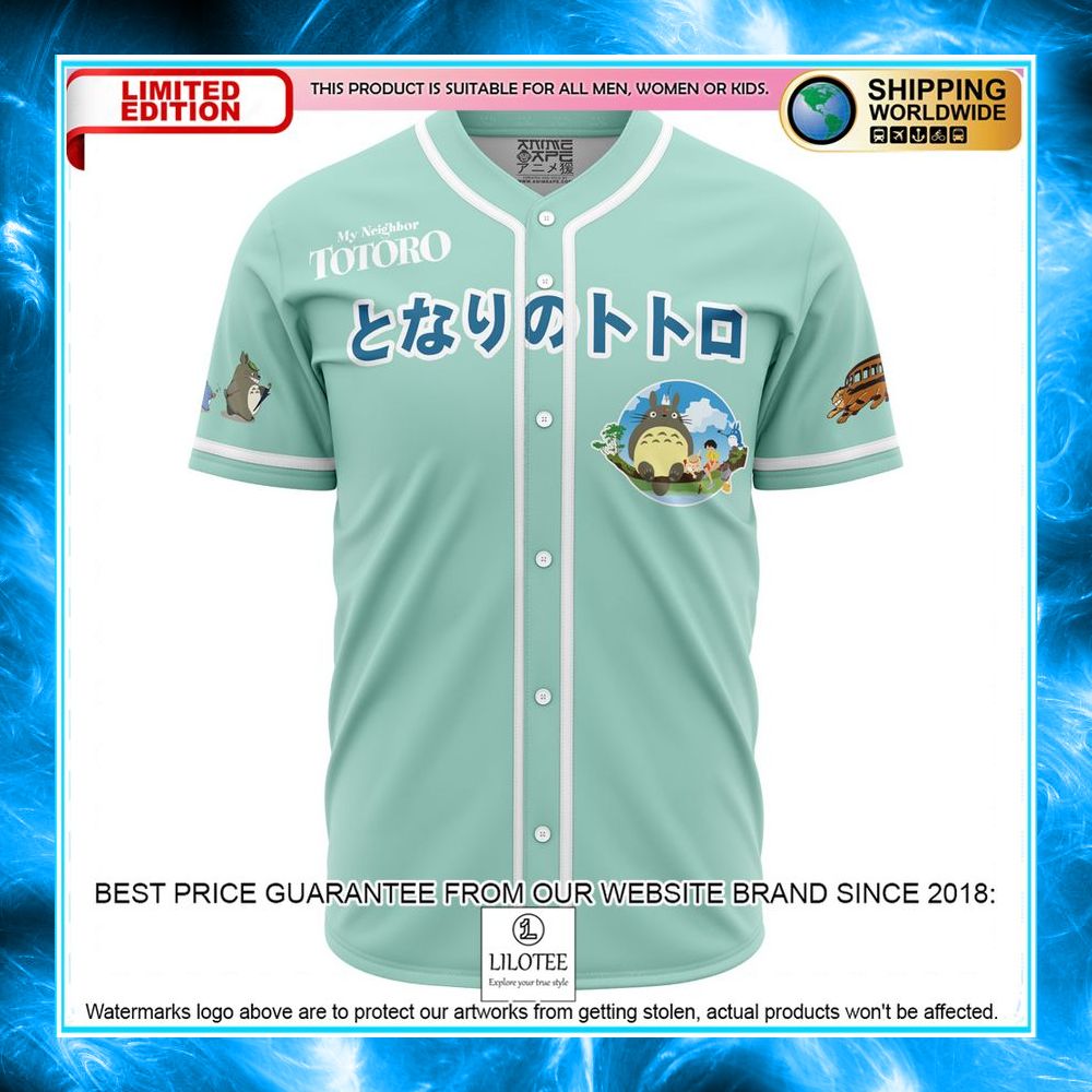My Neighbor Totoro Studio Ghibli Baseball Jersey - LIMITED EDITION 5 my neighbor totoro studio ghibli baseball jersey 2 445