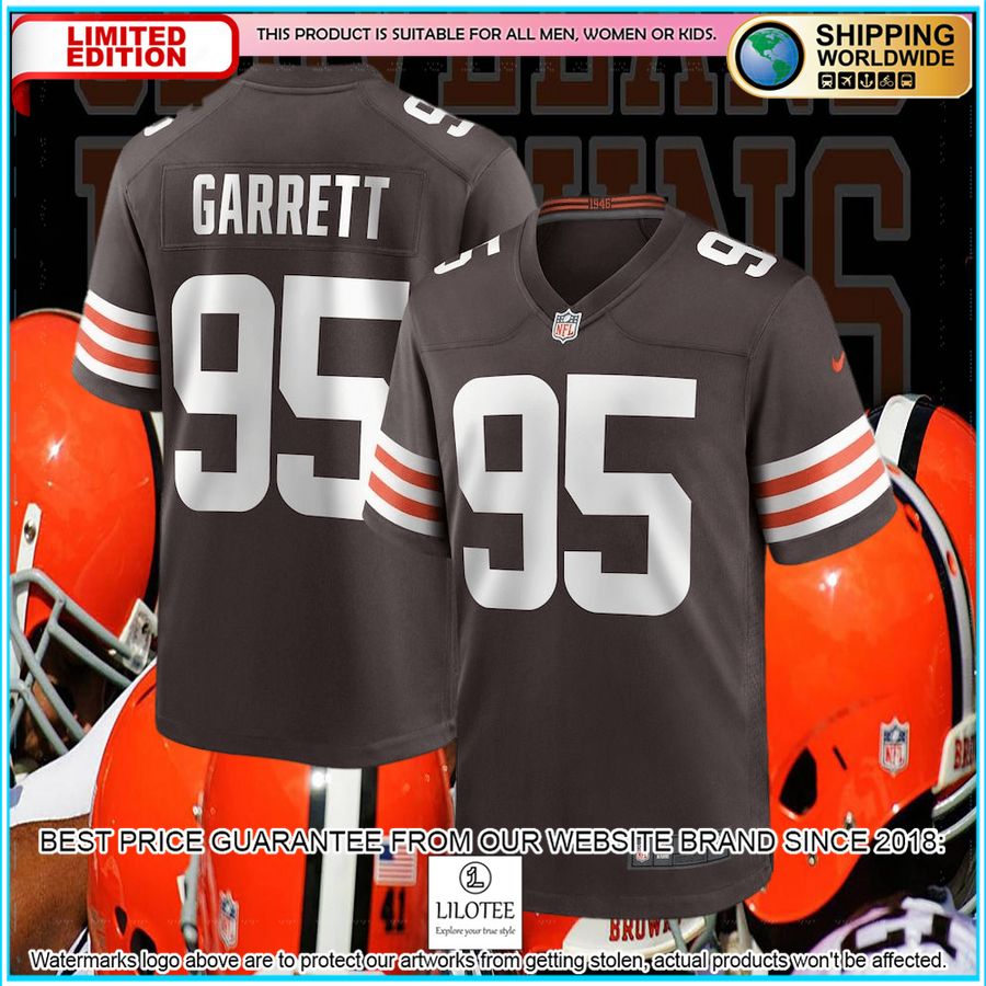 Myles Garrett Cleveland Browns Player Brown Football Jersey 4 myles garrett cleveland browns player brown football jersey 1 776