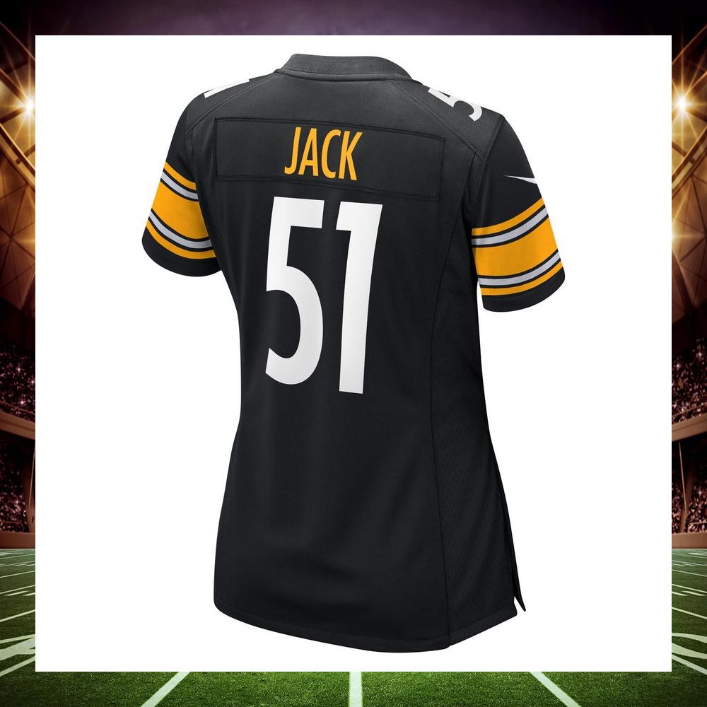 myles jack pittsburgh steelers black football jersey 3 837
