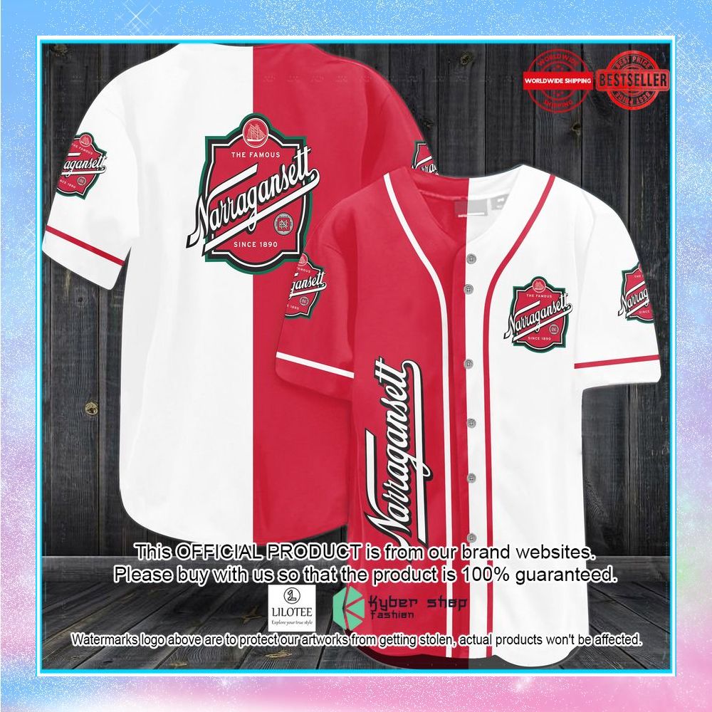 narragansett lager baseball jersey 1 695