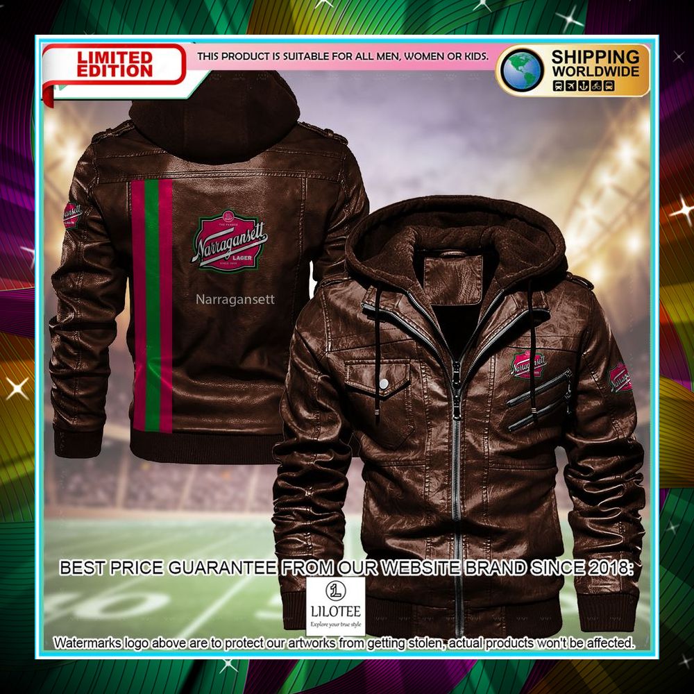 narragansett leather jacket fleece jacket 1 475