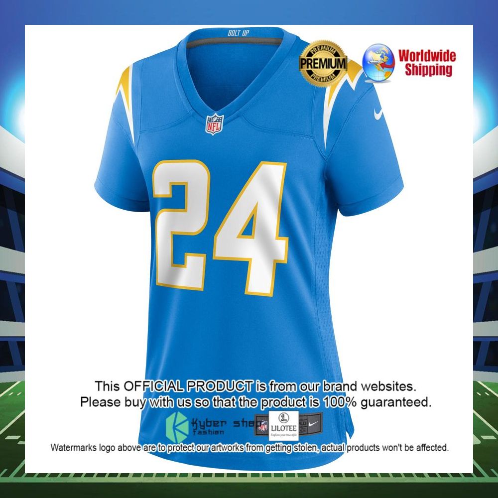 nasir adderley los angeles chargers nike womens game powder blue football jersey 2 398