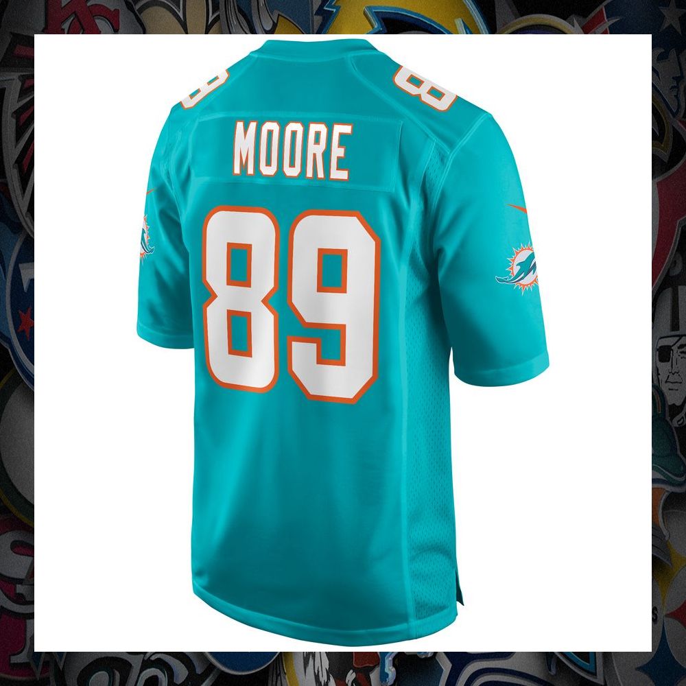 Nat Moore Miami Dolphins Football Retired Aqua Football Jersey 3 nat moore miami dolphins football retired aqua football jersey 3 547