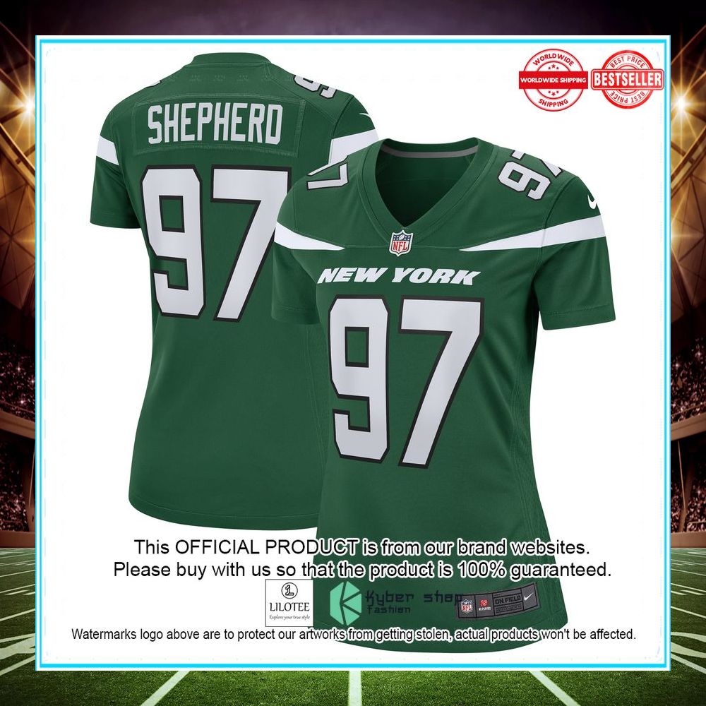 nathan shepherd new york jets gotham green football jersey 1 561