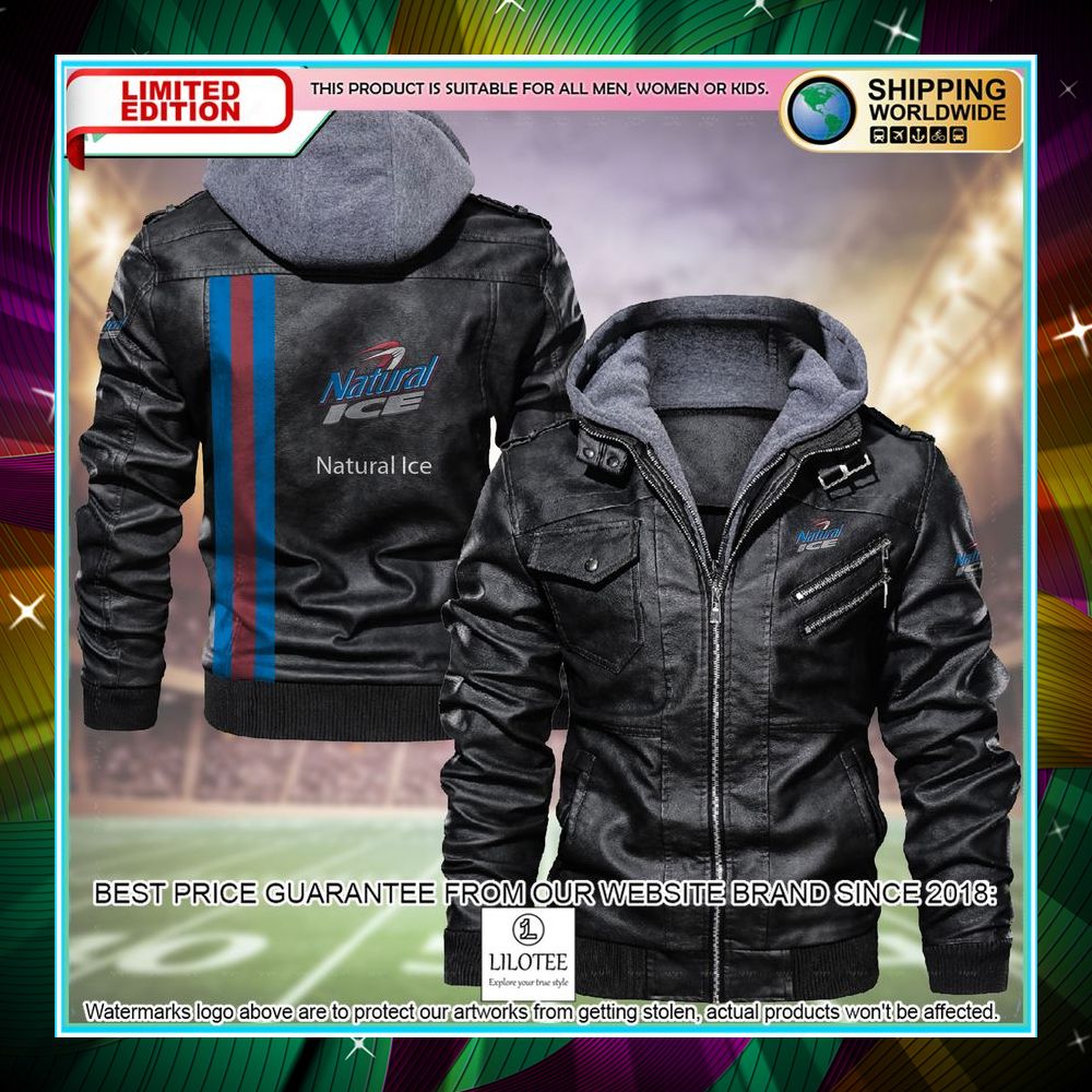 natural ice leather jacket fleece jacket 1 872