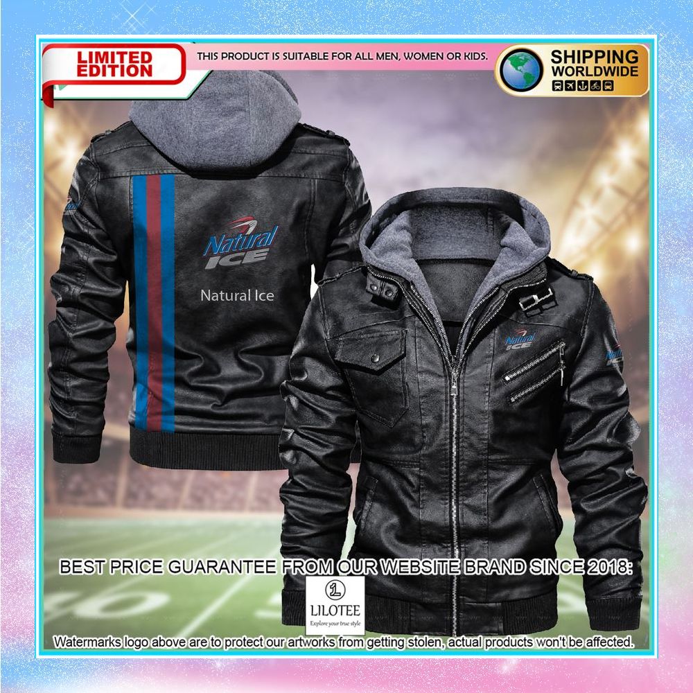 natural ice leather jacket fleece jacket 1 903