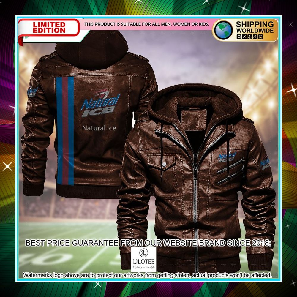 natural ice leather jacket fleece jacket 2 63